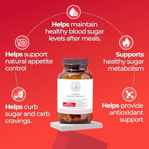 Happy Mammoth sugar and carb cravings support supplement side label showcasing dietary compliance.
