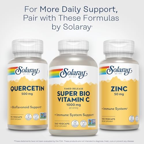 Solaray Quercetin wellness supplement lifestyle product display