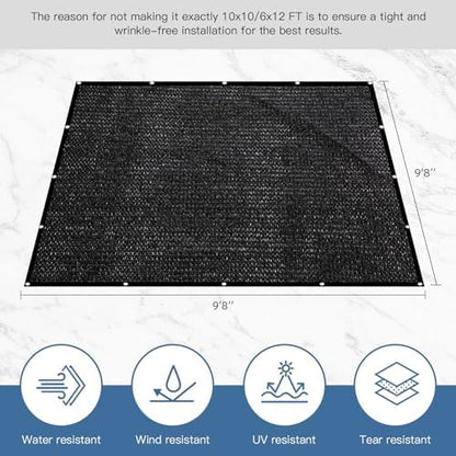 Heavy duty high density polyethylene outdoor kennel shade tarp material texture
