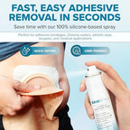 80ml bottle of EASEntials medical grade adhesive remover for sports tape and dressings