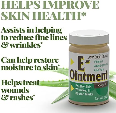 Basic Brands Vitamin E Ointment three pack bundle display