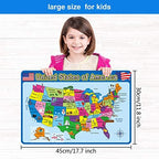 Patelai non slip washable plastic mats featuring the detailed world map illustration.