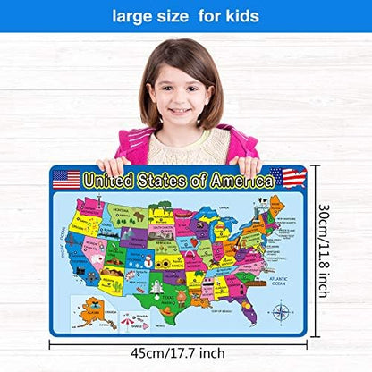 Patelai non slip washable plastic mats featuring the detailed world map illustration.