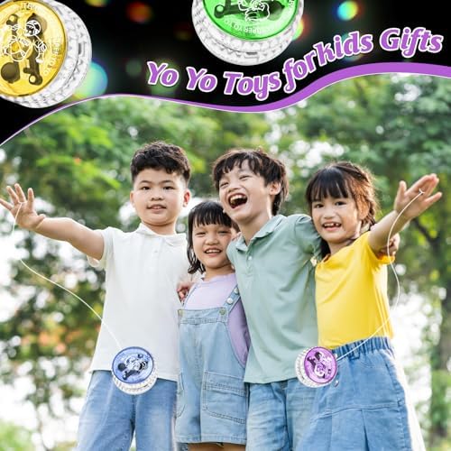 YSBJKWCF LED yo-yo size comparison for kids hands
