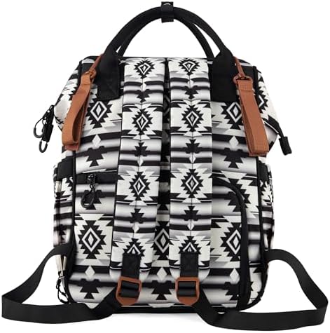 Montana West diaper bag attached to stroller using integrated stroller straps