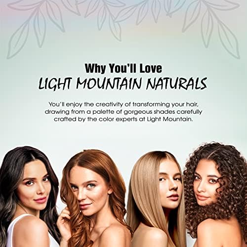 Close up of Light Mountain henna ingredient packaging