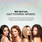 Close up of Light Mountain henna ingredient packaging