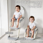 Folded Snugzy toddler toilet trainer compact view illustrating space saving storage design