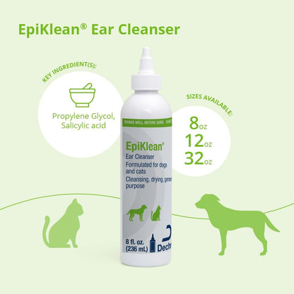Back of Epiklean Ear Cleanser bottle showing directions for use