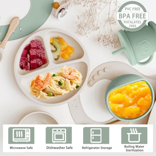 Ergonomic baby spoon and fork set for self feeding