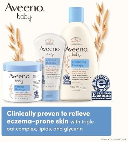 Paraben-free pH-balanced moisturizing cream for baby eczema relief daily use