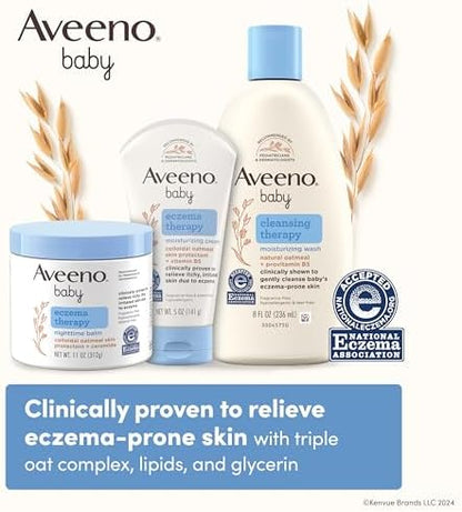 Paraben-free pH-balanced moisturizing cream for baby eczema relief daily use