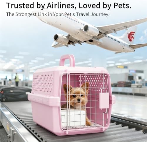 Rizzari secure pet travel crate with latching steel wire door