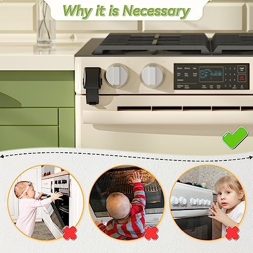 Safelon oven door lock childproofing mechanism details
