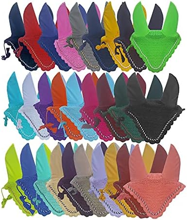 Riding Gears Horse Ear Bonnet Hot Pink front view