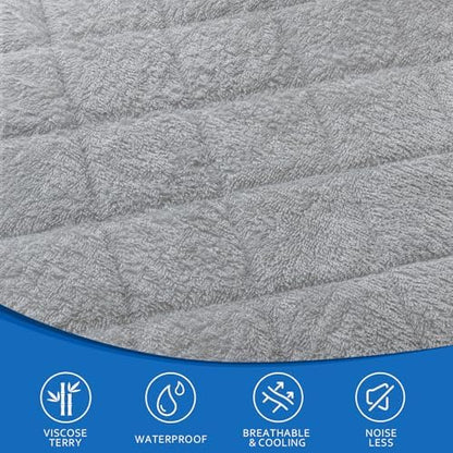 Close up of soft bamboo quilted texture on Coldwind changing liner
