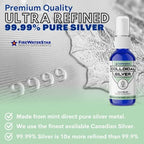 Firewaterstar health supplements pure silver spray close up