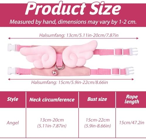 YBEATY pink guinea pig clothes with adjustable quick-release buckle