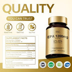 HUJ 97 Percent EPA Omega-3 Fish Oil softgels container close up view