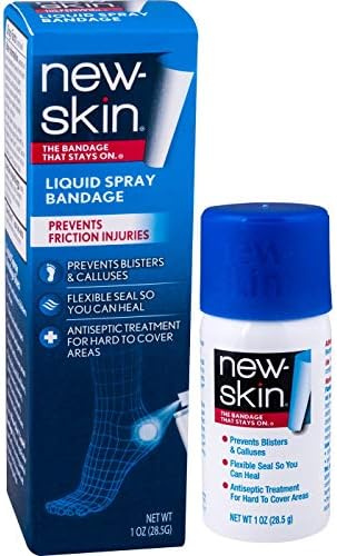 Six bottles of New Skin flexible invisible seal protective wound spray