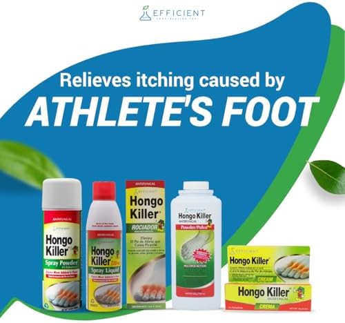Hongo Killer topical antifungal treatment packaging details and instructions.