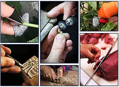 Durable abrasion resistant finger guards for gardening and crafting work