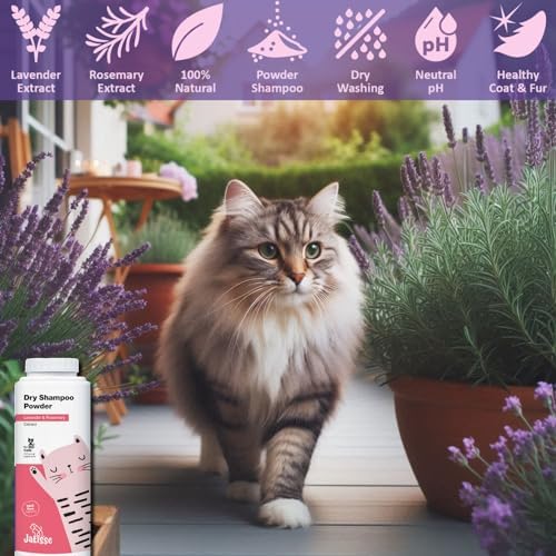 Authentic USA imported waterless kitten shampoo powder packaging back view