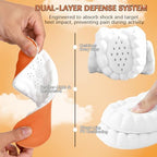 Steppers arch support insoles demonstrating the high-density memory foam flexibility.