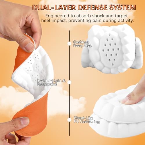 Steppers arch support insoles demonstrating the high-density memory foam flexibility.