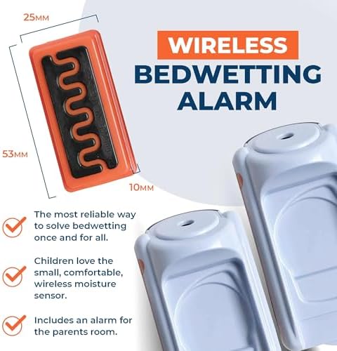 Dual alarm bases for parent and child rooms setup.