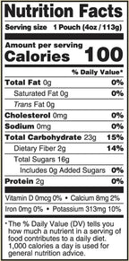 Convenient resealable organic fruit snack pouch for toddlers