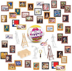 ZURU Mini Brands Masterpieces unboxed miniature painting replicas with tiny display frames