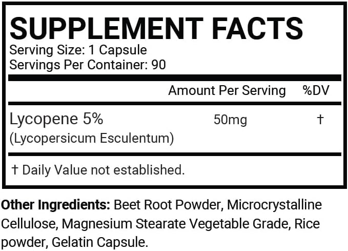 Krk Supplements Lycopene bottle cap and safety seal