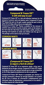Compound W 8 count freeze off applicators and canister for wart removal.
