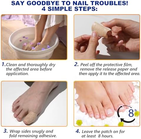 Side profile of Minleer 32 piece nail treatment packaging
