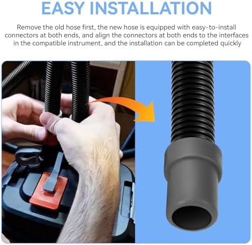 Magluv durable black plastic hose installed on an aquarium canister filter