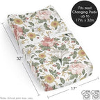 Sweet Jojo Designs vintage floral baby changing pad cover packaging