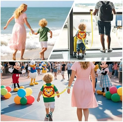 Safety harness and wrist link set for outdoor child protection