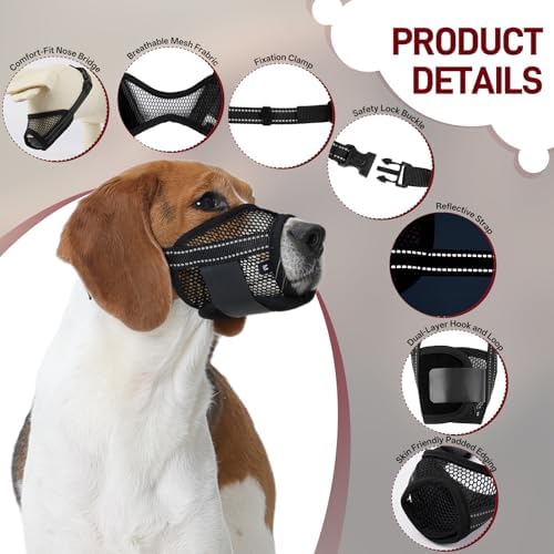 Pezluxe premium imported soft mesh dog muzzle pack laid flat illustrating the dual set components