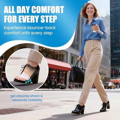 2-in-1 toe spacer and metatarsal pad shown on human foot