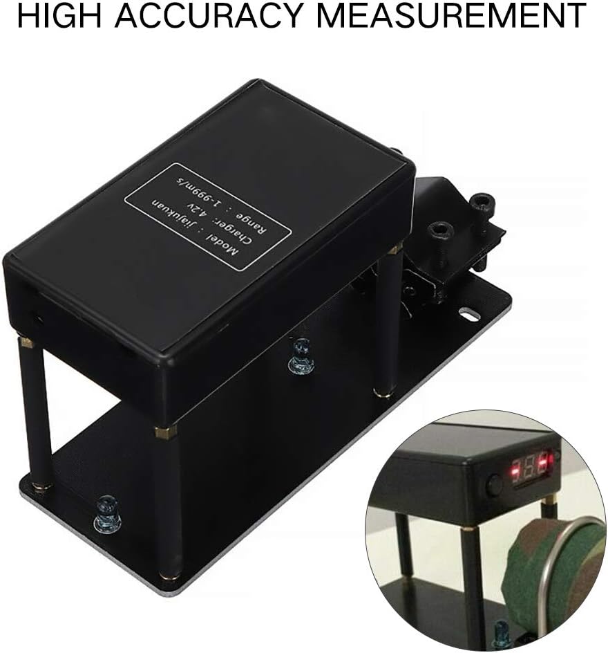 Side view of sailupxinyuan velocity tester highlighting the portable design.