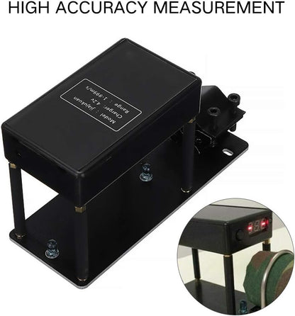 Side view of sailupxinyuan velocity tester highlighting the portable design.