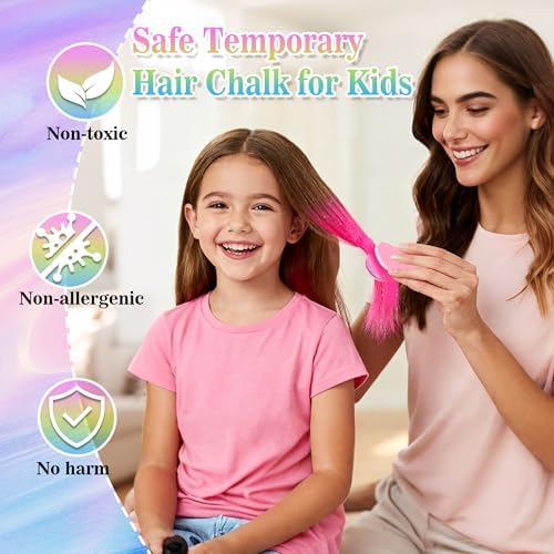 Detailed view of hair chalk applicators for hair highlights