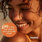 Bronzebody Glitz supplement bottle with cap open