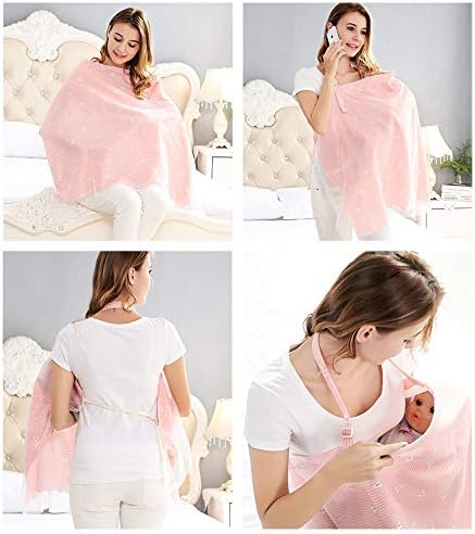 Mother using Oneupin nursing cover in public setting