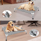 Kuntrust Elevated Outdoor Dog Bed, Medium Size, Cotton Material, Non-Slip Feet, Fits up to 70lbs - Image 4