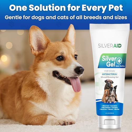 Safe non toxic nano silver gel for canine skin irritation and rashes.