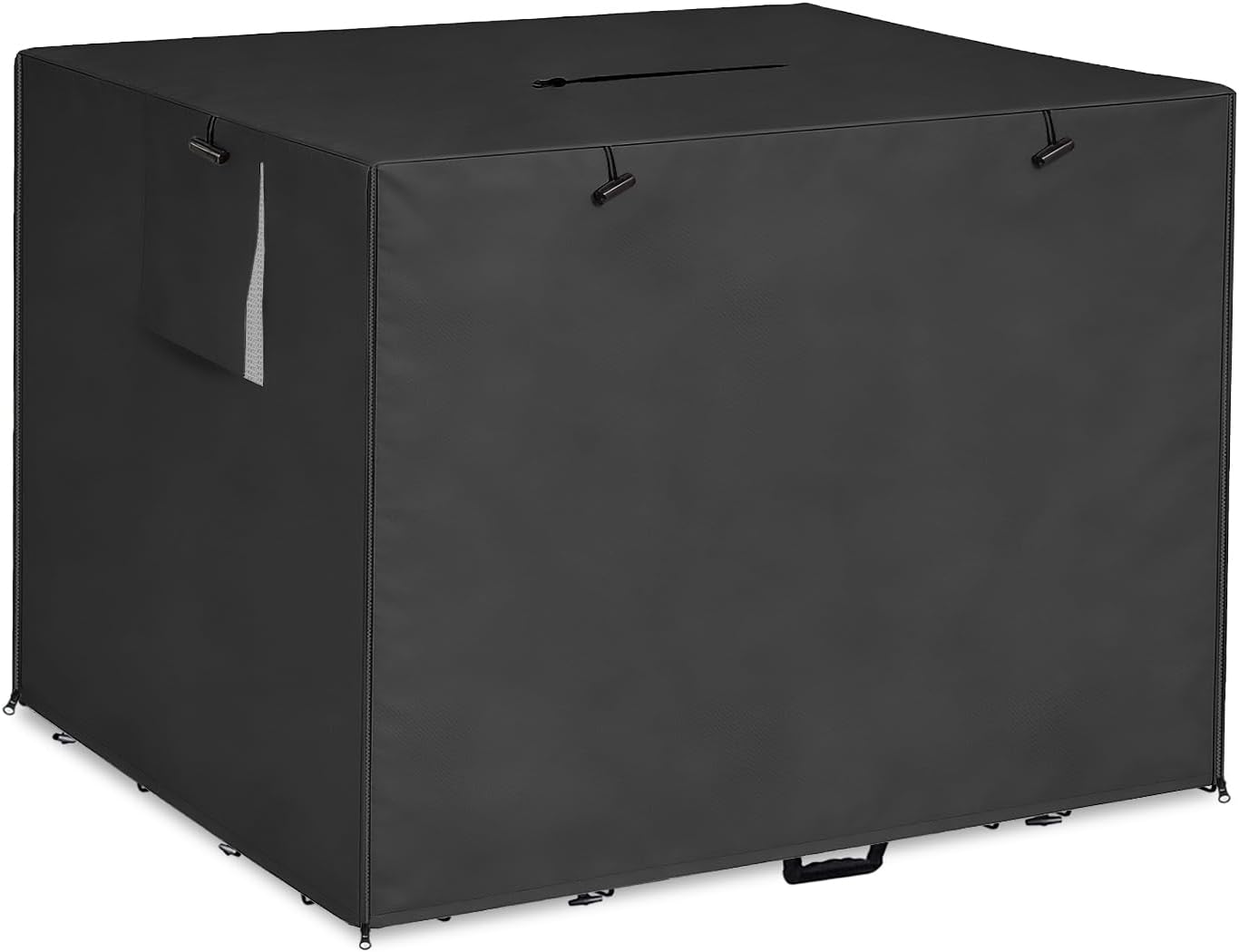 Dalema wire dog crate cover front view featuring premium blackout material for privacy