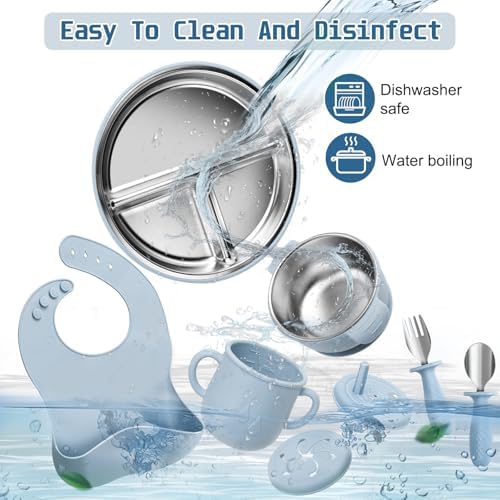 Detail view of Misslili stainless steel kids tableware set