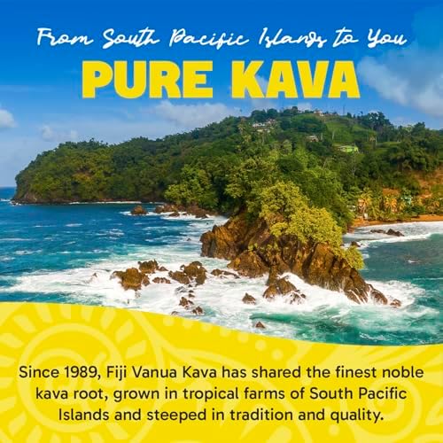 Premium Fiji Vanua Kava Vanuatu powder bag displayed for health and wellness